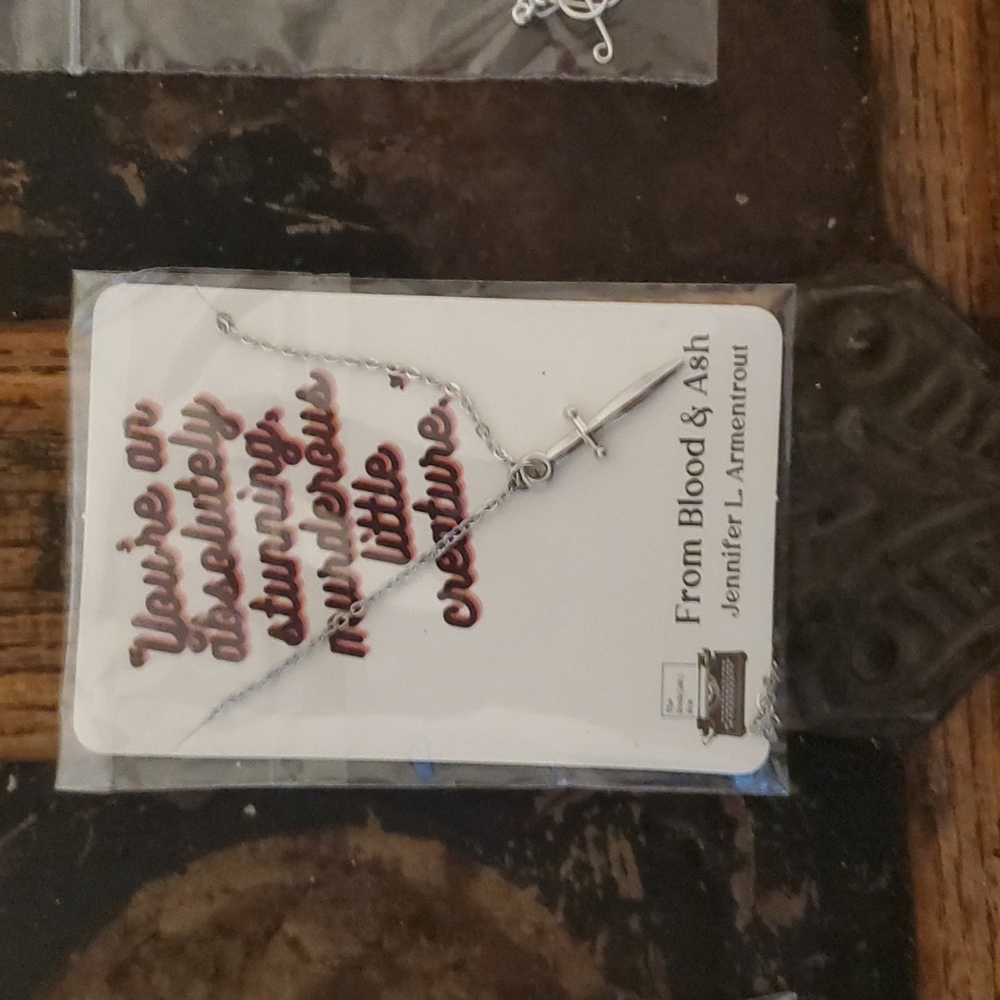 From Blood and Ash Dagger Necklace